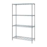 1 Box Wire Shelving 4-Shelf Unit 18 W x 48 L x 72in H, Chrome redirect to product page